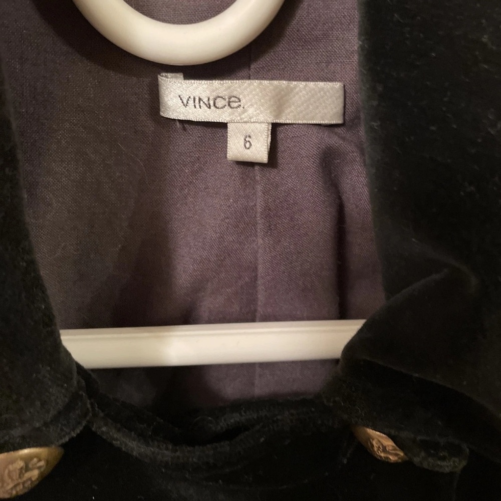 vince. velvet blazer jacket sz 6 - Picture 3 of 5
